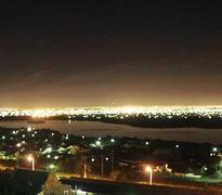 Colona Castle View at night towards Sandvlei Lake